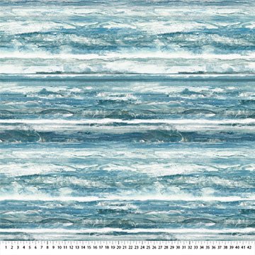 Dark Blue Stripe - Smooth Sailing | 43/44" (DP28907-46) - Sold in UNITS of ¼ metre - Maple Leaf Quilting Company Ltd.