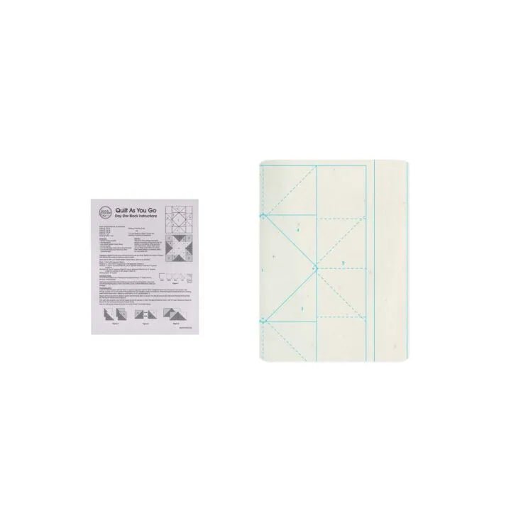 Day Star Quilt Block Quilt - As - You - Go Kit (12 - Block Pack) - Maple Leaf Quilting Company Ltd.