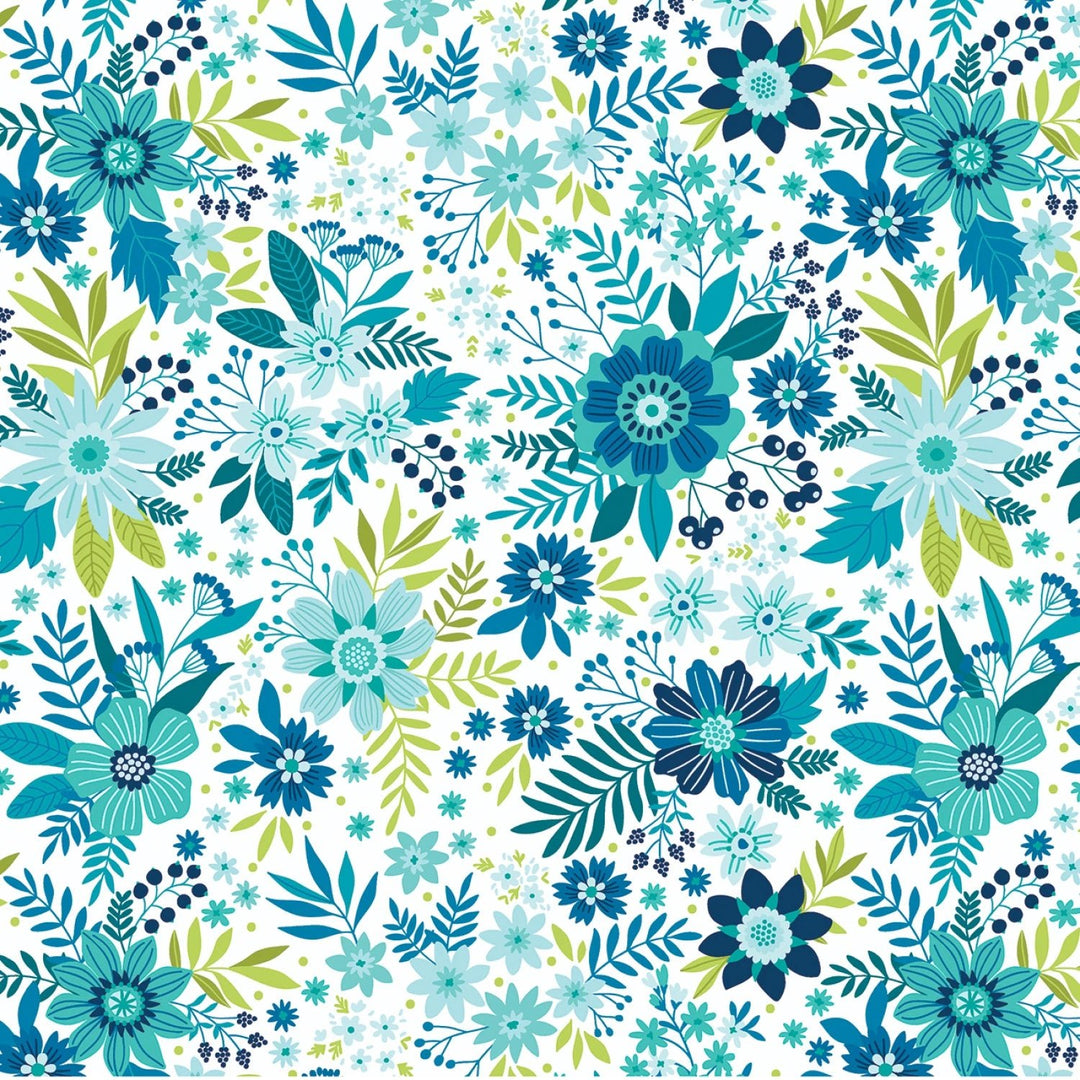Daybreak Teal | 108” Cotton (17100WB - 84) - Sold in UNITS of 1/4 metre - Maple Leaf Quilting Company Ltd.