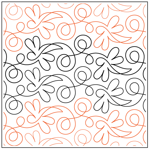 Dazzling Dragonfly – 6.75” Paper Pantograph - Maple Leaf Quilting Company Ltd.