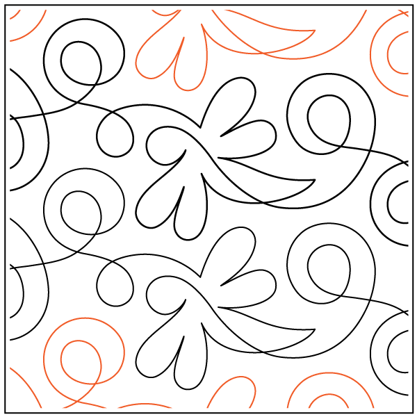 Dazzling Dragonfly – 6.75” Paper Pantograph - Maple Leaf Quilting Company Ltd.