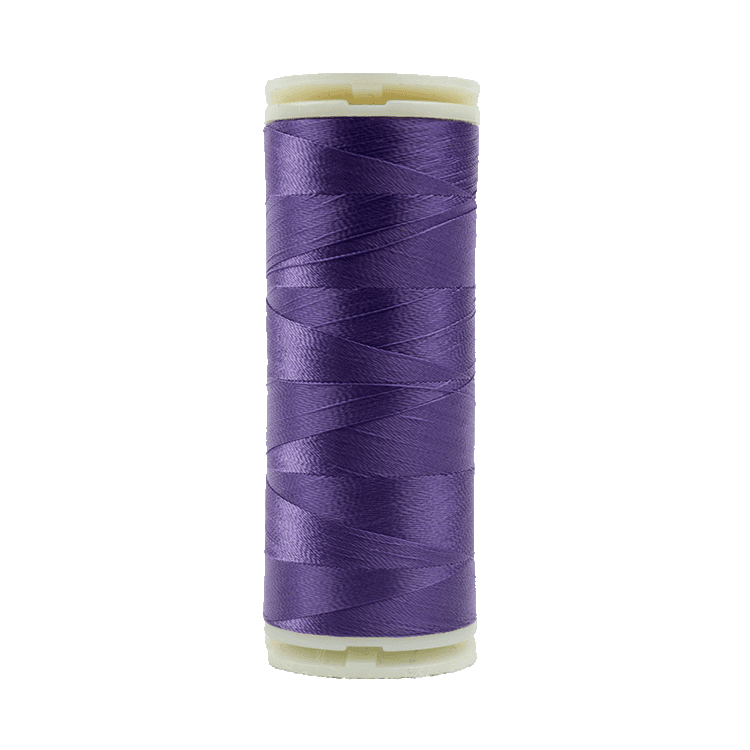 Deep Pansy Purple - 708 | InvisaFil™ 100wt Invisible Cottonized Polyester Thread (400m/437yd) - Maple Leaf Quilting Company Ltd.