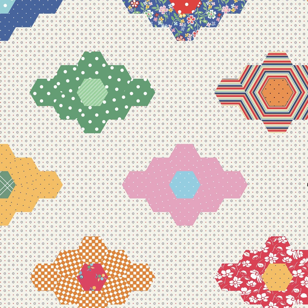Diamond Ivory - Simple Pleasures by American Jane Collection| 108" Cotton (WB16659R - IVORY) – Sold in UNITS of ¼ metre - Maple Leaf Quilting Company Ltd.