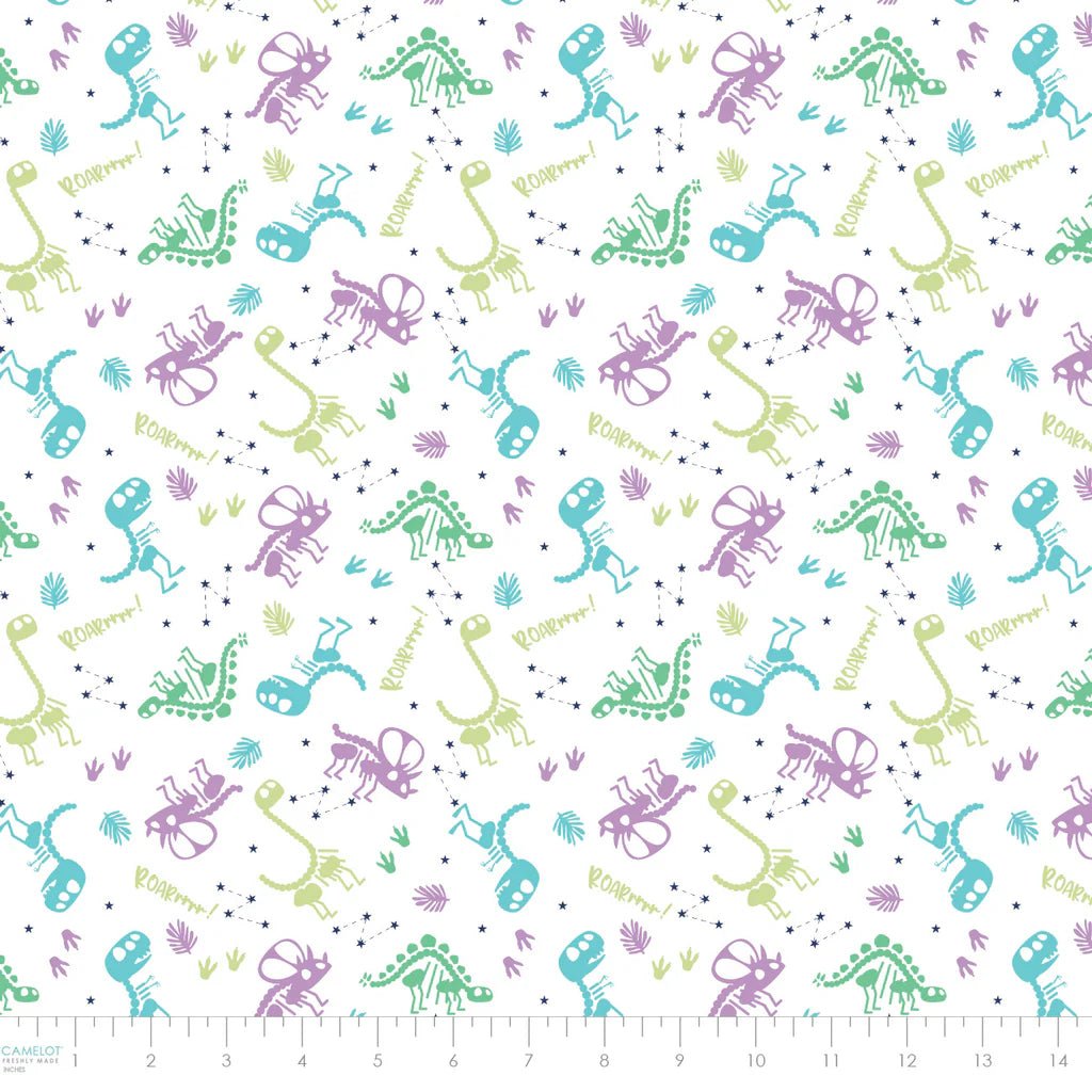 Dino Dreams Glow 44” (21240701R - 01) – Sold in UNITS of ¼ metre - Maple Leaf Quilting Company Ltd.