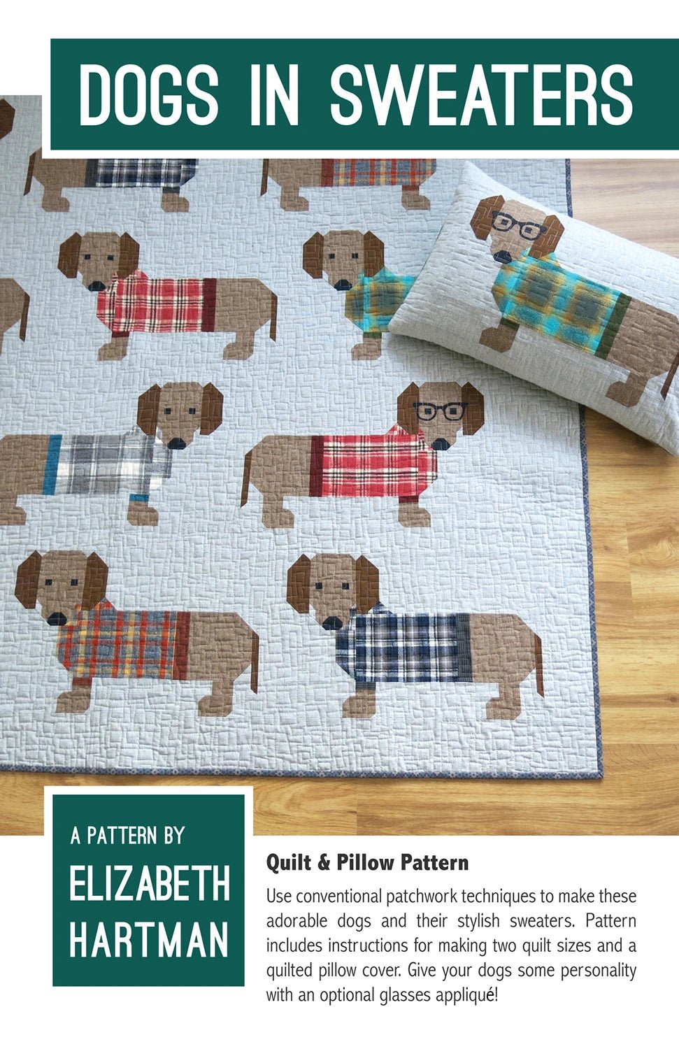 Dogs in Sweaters (EH034) - Maple Leaf Quilting Company Ltd.