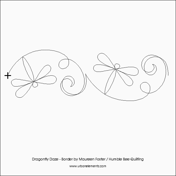 Dragonfly Daze - Border – 4.75” Paper Pantograph