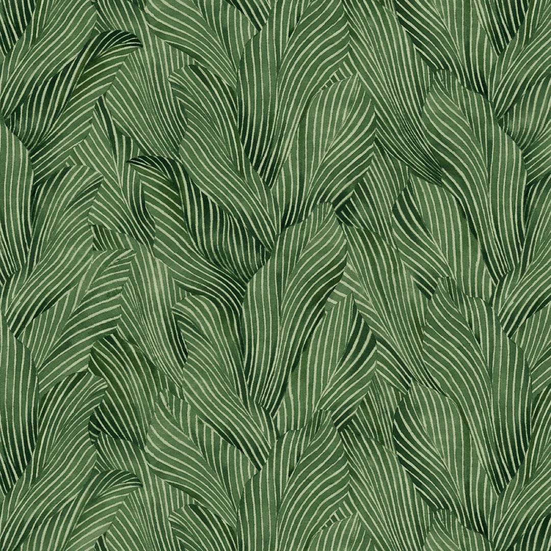 Earth Tones by P&B Textiles Collection - Tonal Leaves | 108" Cotton (EARW05785 - G) – Sold in UNITS of ¼ metre - Maple Leaf Quilting Company Ltd.
