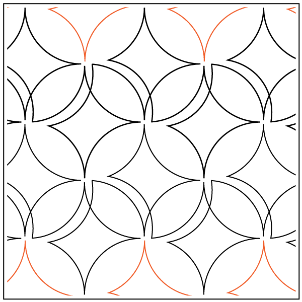 Easy Orange Peel – 7.5” Paper Pantograph - Maple Leaf Quilting Company Ltd.