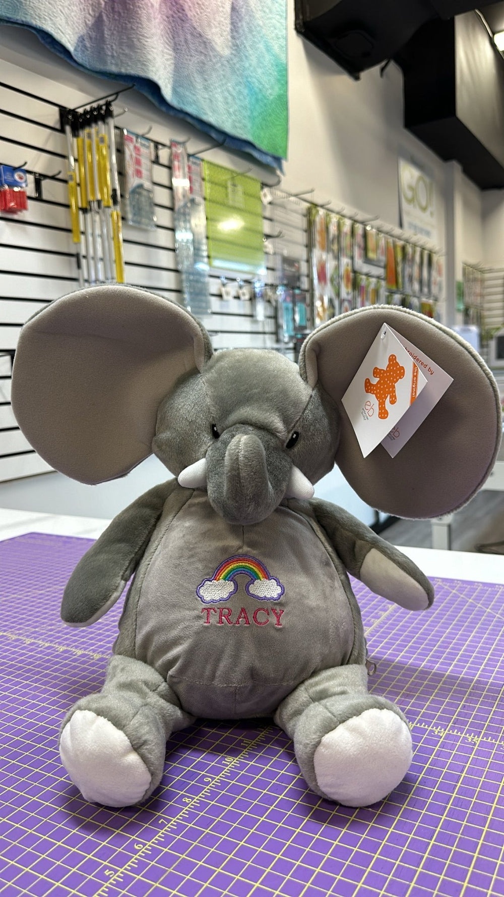 Elford Elephant Embroidery Buddy - Maple Leaf Quilting Company Ltd.