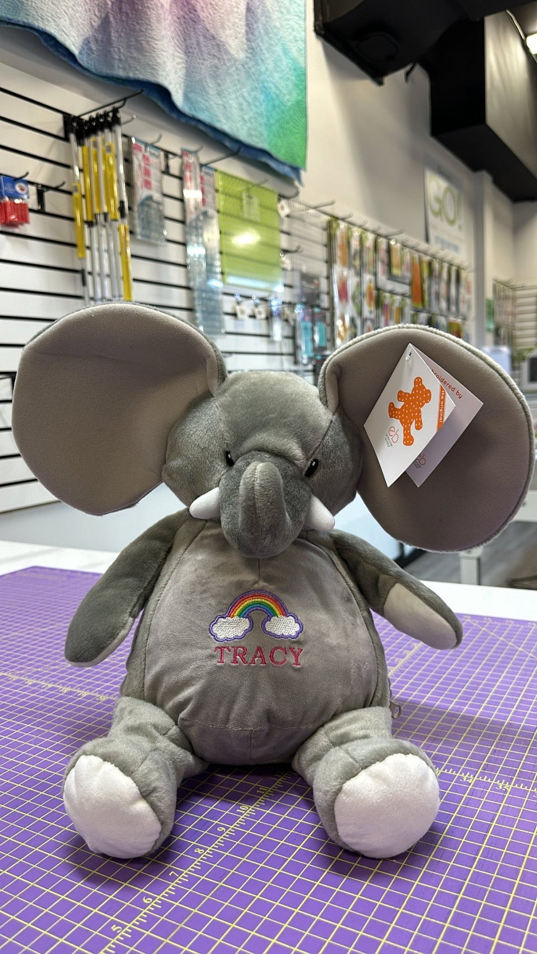 Elford Elephant Embroidery Buddy - Maple Leaf Quilting Company Ltd.
