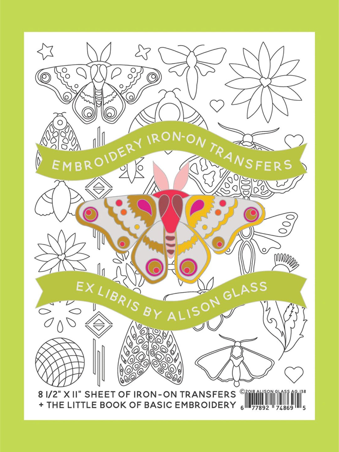Embroidery Iron - On Transfers Ex Libris (AG138) - Maple Leaf Quilting Company Ltd.