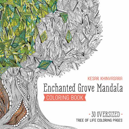 "Enchanted Grove Mandala" Coloring Book - Maple Leaf Quilting Company Ltd.