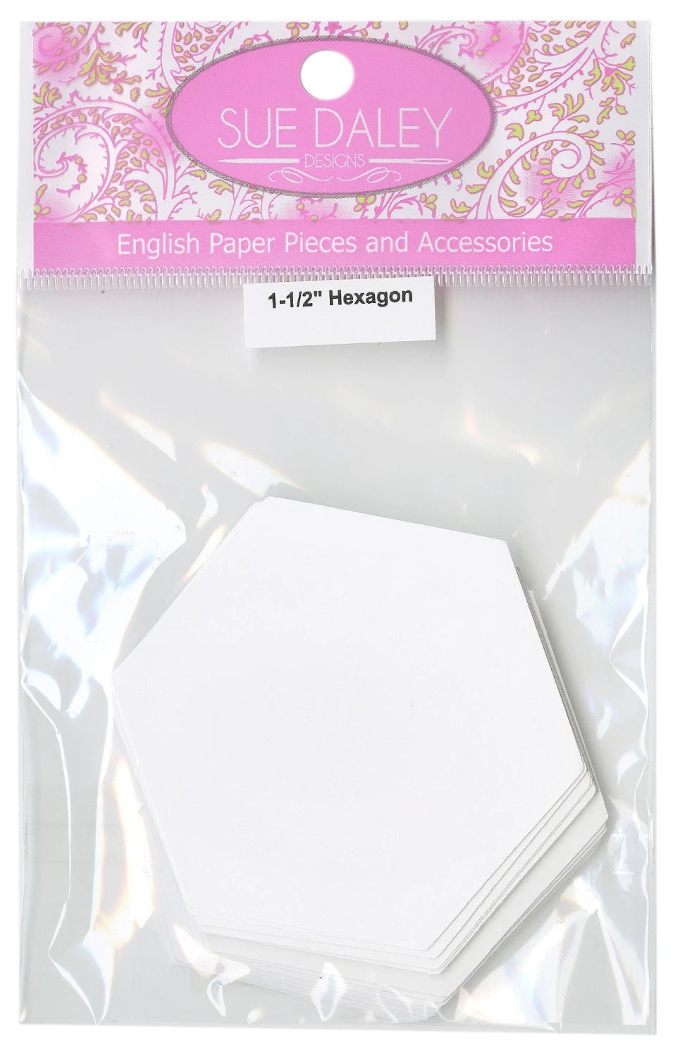 EPP 1.5" Hexagon Papers (100 pieces per bag) (HEX112) - Maple Leaf Quilting Company Ltd.