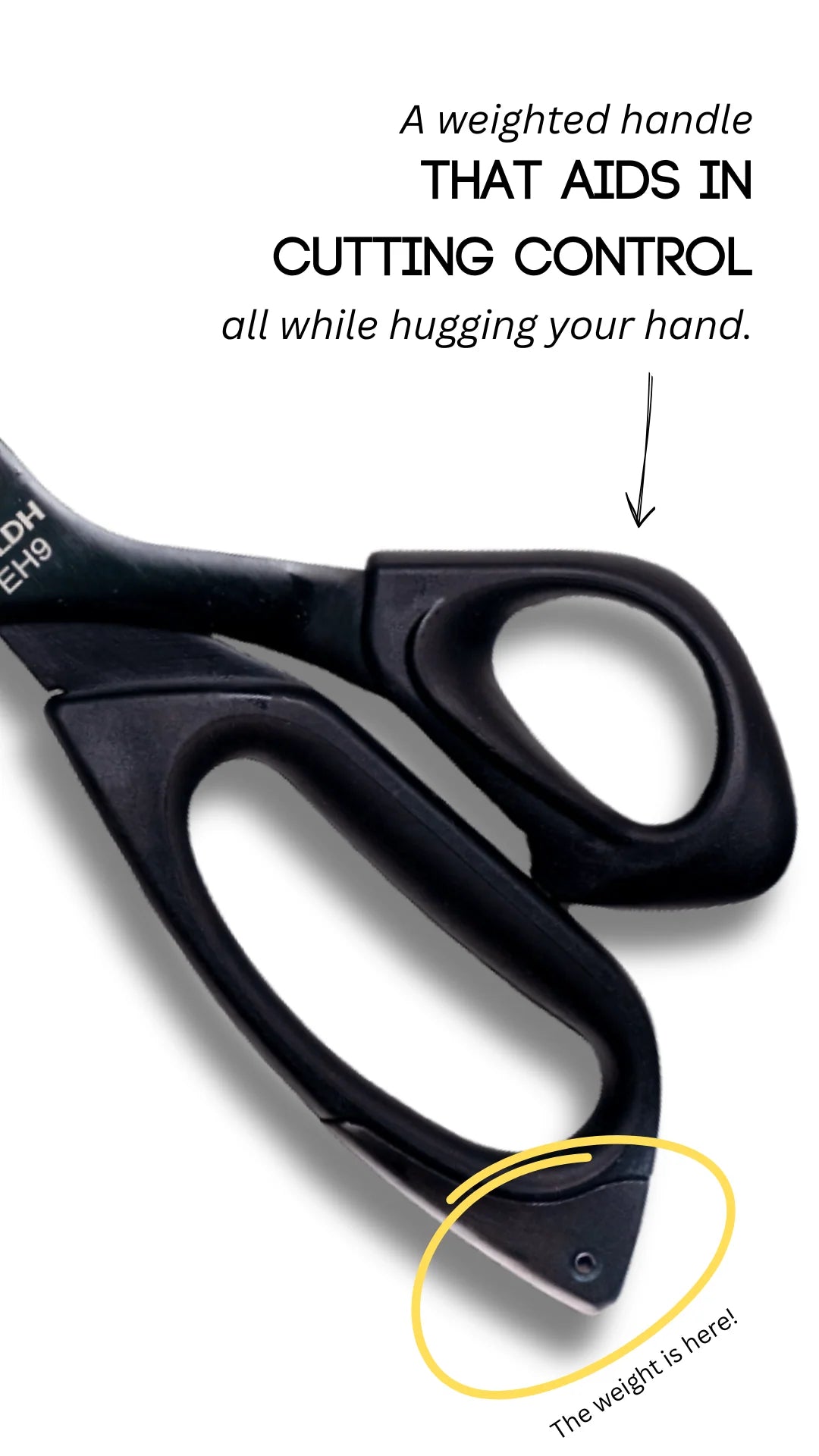 LDH 9" Midnight Edition Ergonomic Scissors