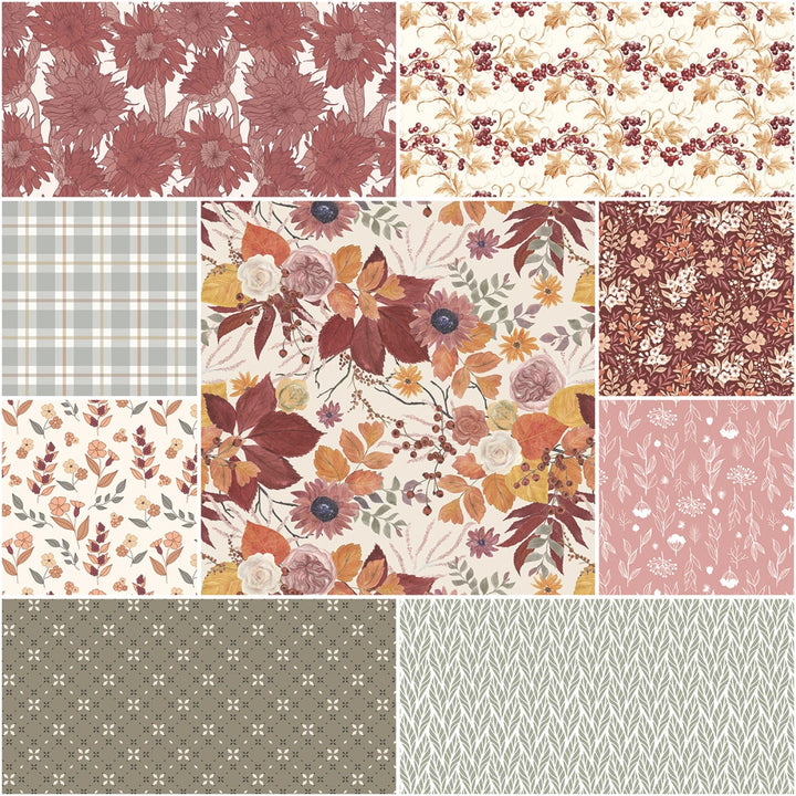 Evening on the Prairie by Modern Prairie Collection - Cream | 1 Yard Bundle - 9 pcs (1YD - 16740C - 9) - Maple Leaf Quilting Company Ltd.