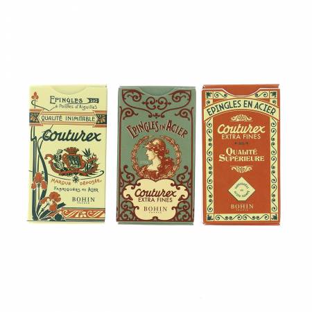 Extra Fine Pins Vintage Packs 200pc (Asst. colours) - Maple Leaf Quilting Company Ltd.