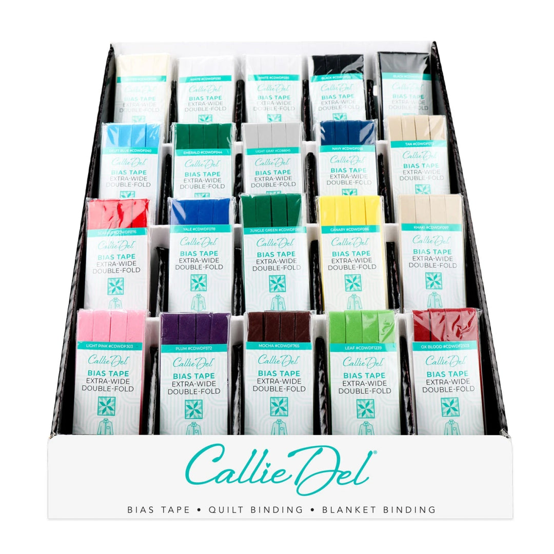 Extra Wide Double Face Bias Tape - Maple Leaf Quilting Company Ltd.