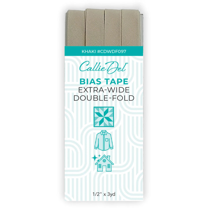 Extra Wide Double Face Bias Tape - Maple Leaf Quilting Company Ltd.