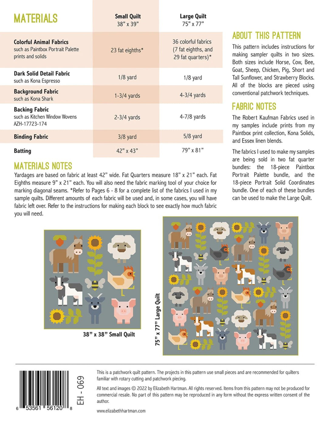 Fab Farm Quilt Pattern (EH069) - Maple Leaf Quilting Company Ltd.