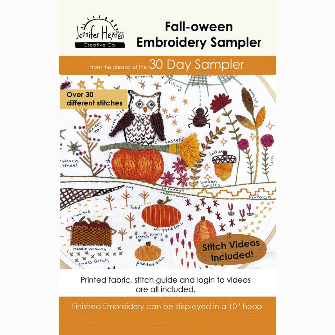 Fall - oween Embroidery Sampler (KTR - 8657) - Maple Leaf Quilting Company Ltd.
