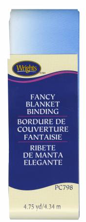 Fancy Printed Blanket Binding - Blue Ombre - Maple Leaf Quilting Company Ltd.