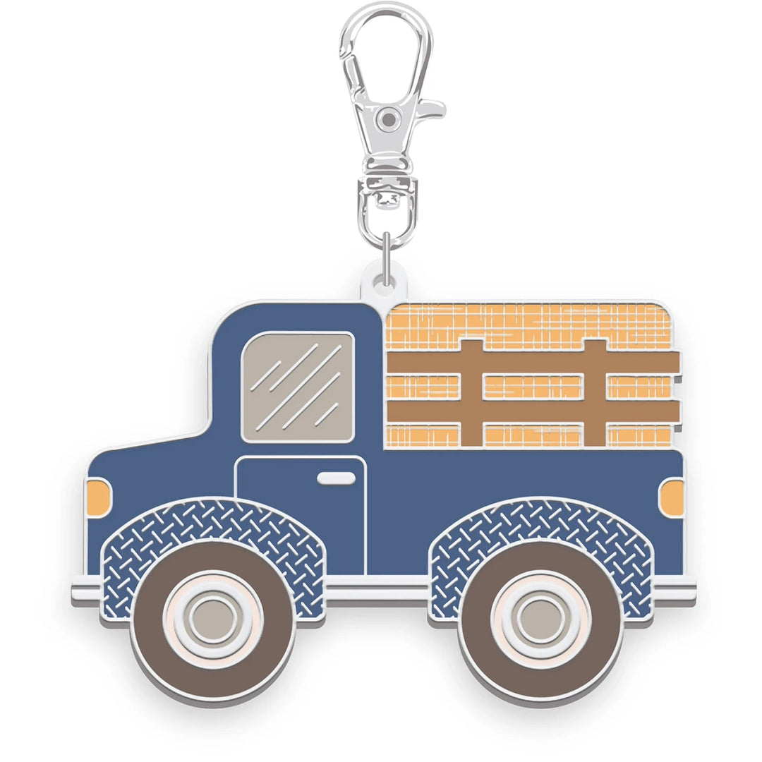 Farmer's Daughter by Lori Holt | Enamel Happy Charm Haulin' Hay Truck (ST - 46792) - Maple Leaf Quilting Company Ltd.