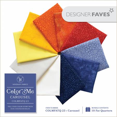 Fat Quarter Bundle - Color Me Carousel (10pcs/bundle) - Maple Leaf Quilting Company Ltd.