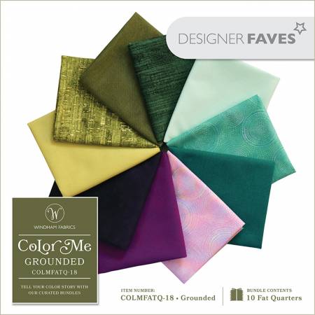 Fat Quarter Bundle - Color Me Grounded (10pcs/bundle) - Maple Leaf Quilting Company Ltd.