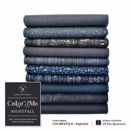 Fat Quarter Bundle - Color Me Nightfall (10pcs/bundle) - Maple Leaf Quilting Company Ltd.