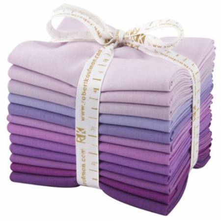 Fat Quarter Bundle Kona Cotton - Lavender Fields (12pcs) - Maple Leaf Quilting Company Ltd.