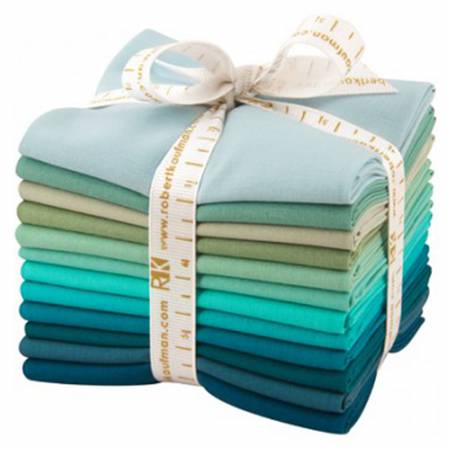 Fat Quarter Bundle Kona Cotton - Midnight Oasis (12pcs) - Maple Leaf Quilting Company Ltd.