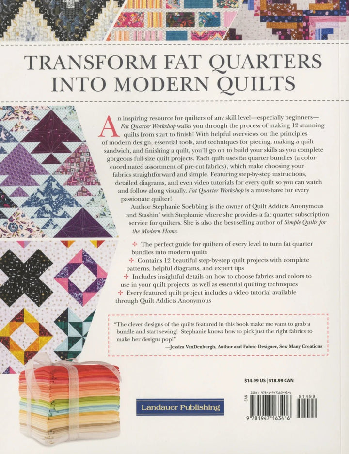 Fat Quarter Workshop - Maple Leaf Quilting Company Ltd.