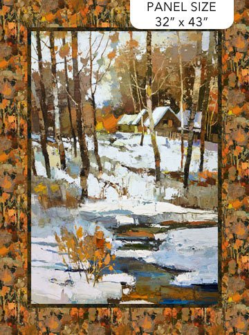 First Snow - Northcott - 32" x 43" Panel (DP28090 - 10) - Maple Leaf Quilting Company Ltd.