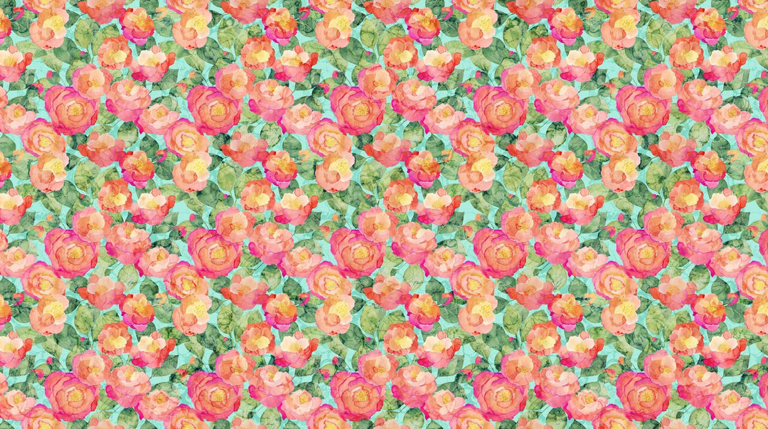 Floral - Veranda by Deborah Edwards & Melanie Samra - Northcott 44” - (DP28398 - 62) – Sold in UNITS of ¼ metre - Maple Leaf Quilting Company Ltd.