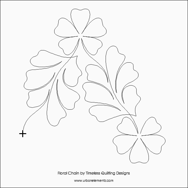 Floral Chain - 11” Paper Pantograph - Maple Leaf Quilting Company Ltd ...