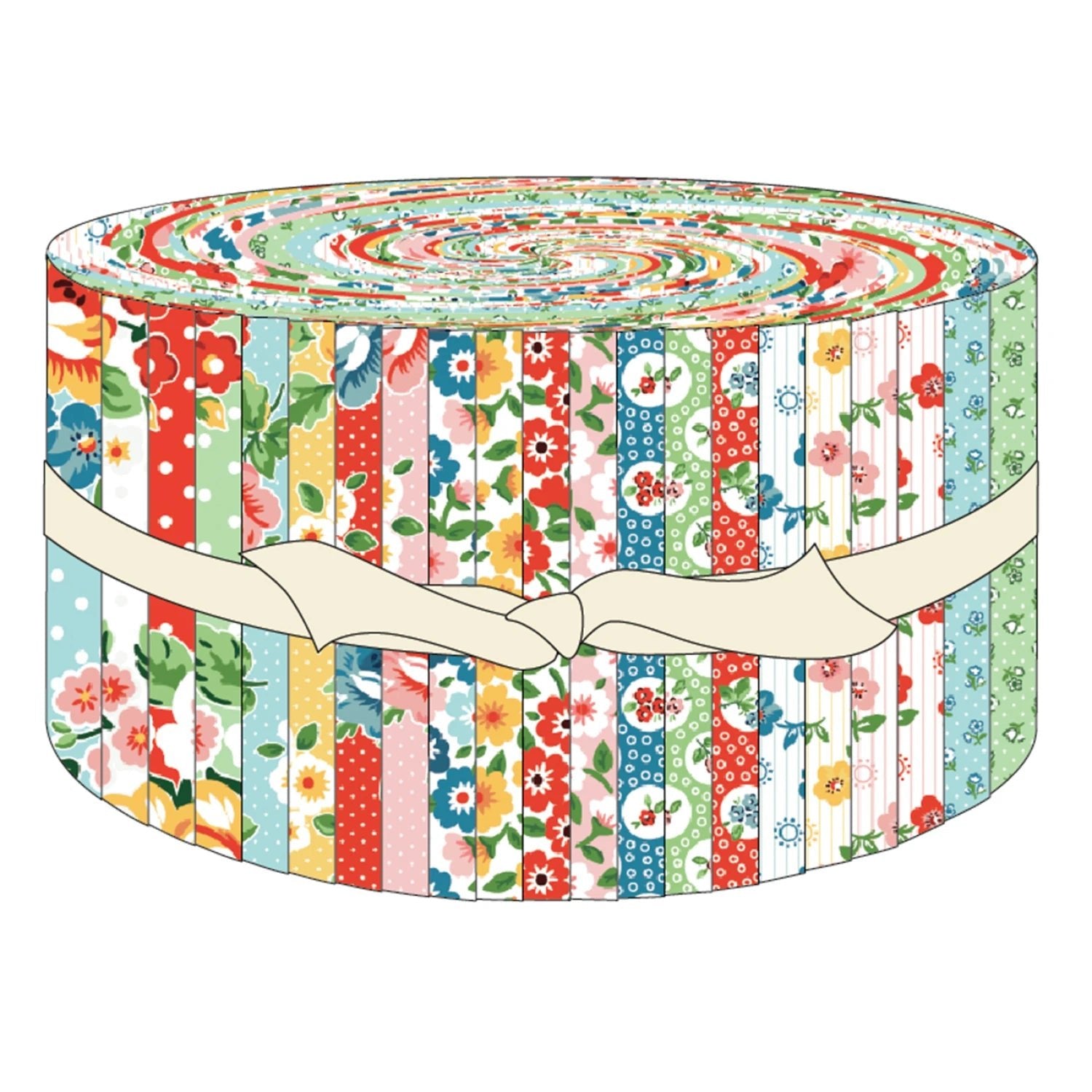 Flower Market | 2.5in Strips - 42pcs (FM25425) - Maple Leaf Quilting Company Ltd.