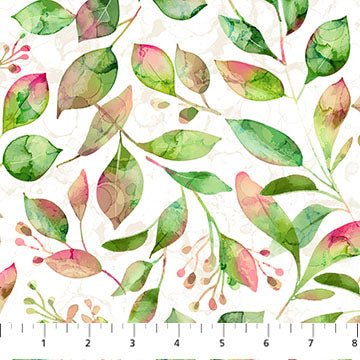 Foliage - Veranda by Deborah Edwards & Melanie Samra - Northcott 44” - (DP28400 - 10) – Sold in UNITS of ¼ metre - Maple Leaf Quilting Company Ltd.
