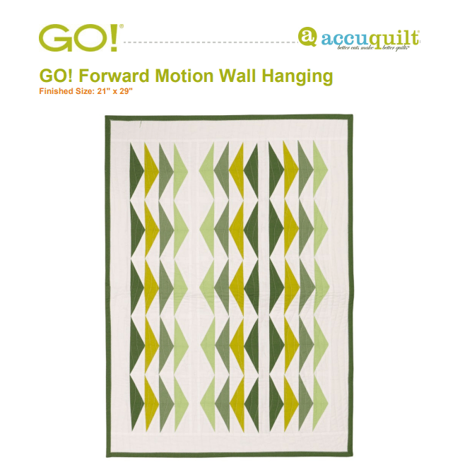 Forward Motion Wall Hanging - Pre - Cut Kit (21" x 29") - Maple Leaf Quilting Company Ltd.