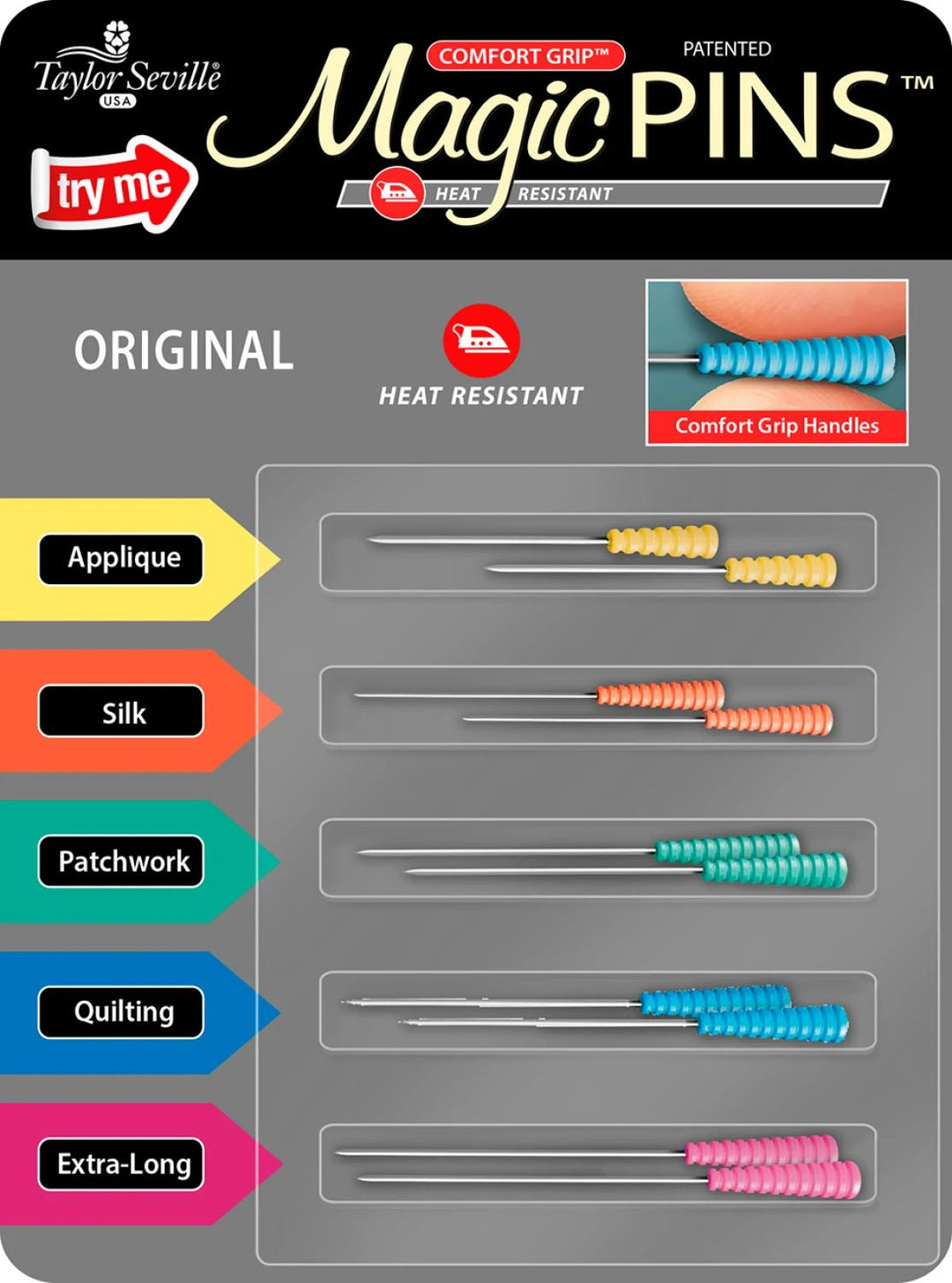 Free Magic Pins Original Sample Pack - Maple Leaf Quilting Company Ltd.