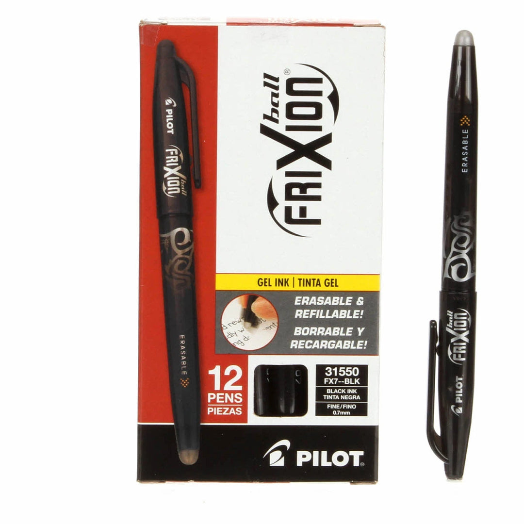 Frixion Pen | Black Fine Point - Heat Erase (FX7BLK) - Maple Leaf Quilting Company Ltd.