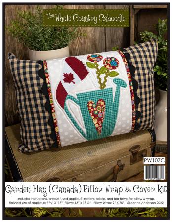 Garden Flag (Canada) Pillow Wrap & Cover Kit - Maple Leaf Quilting Company Ltd.