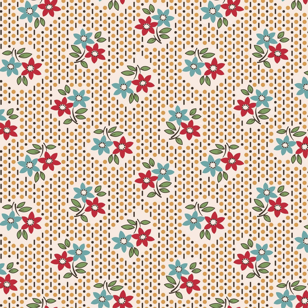 Gentler Times by Lori Holt Collection - Nostalgia Cider | 108” Cotton (WB16492R - CIDER) - Sold in UNITS of 1/4 metre - Maple Leaf Quilting Company Ltd.