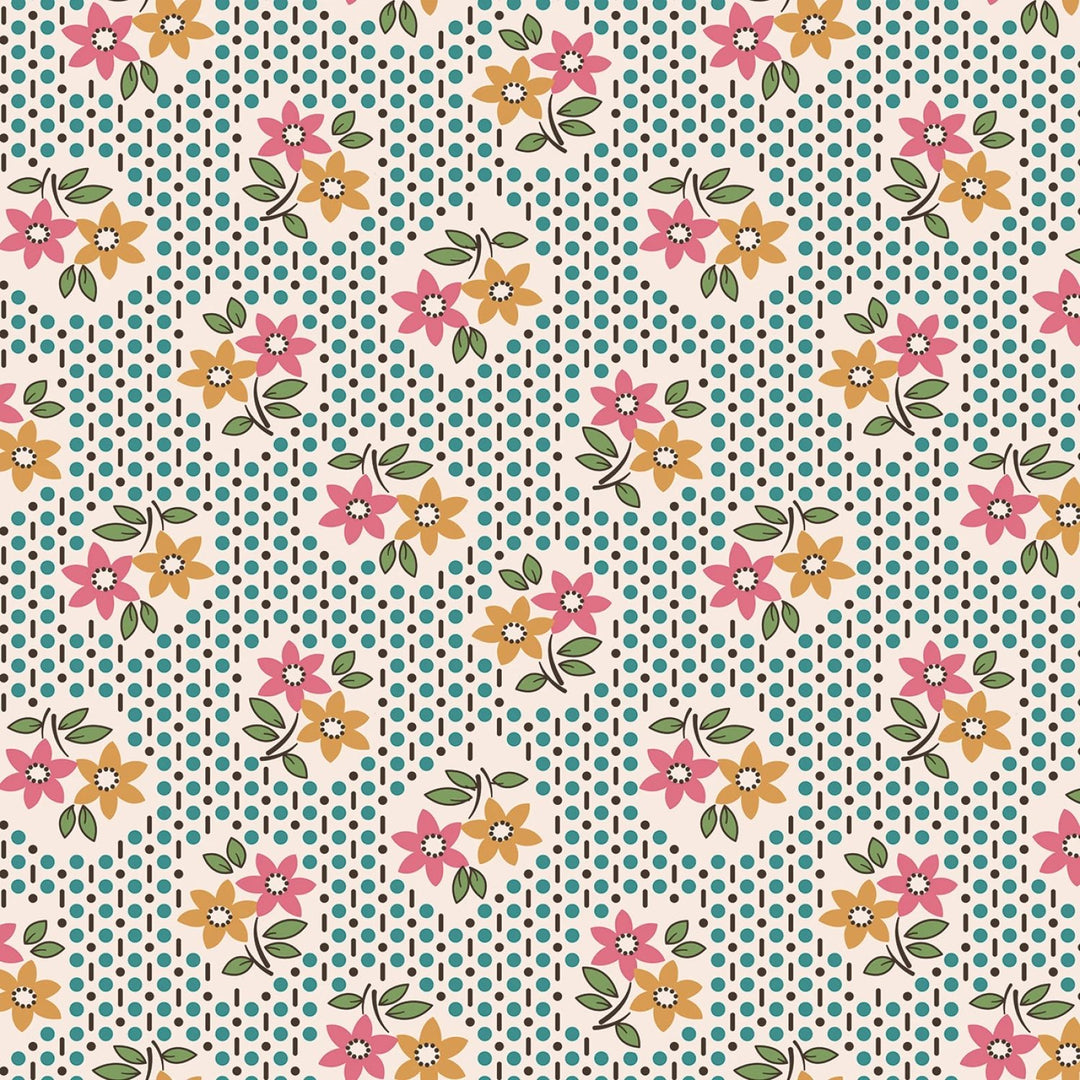 Gentler Times by Lori Holt Collection - Nostalgia Cozy | 108” Cotton (WB16492R - COZY) - Sold in UNITS of 1/4 metre - Maple Leaf Quilting Company Ltd.