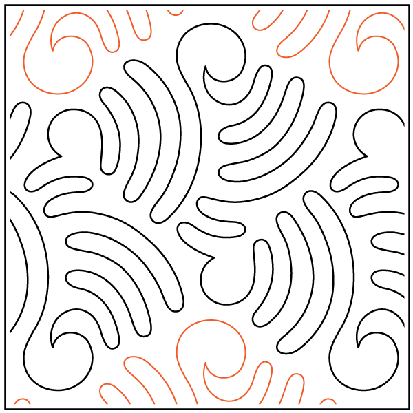 Giggle - 10.5" Paper Pantograph - Maple Leaf Quilting Company Ltd.