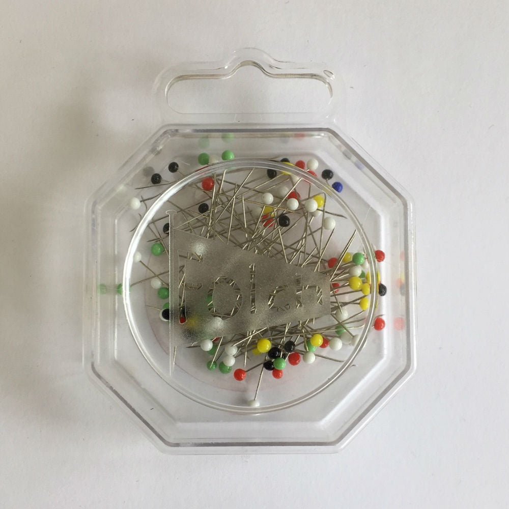 Glass Headed Extra Fine Dressmaking (100 Pins) - Maple Leaf Quilting Company Ltd.