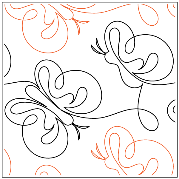 Glimmer – 9.25” Paper Pantograph - Maple Leaf Quilting Company Ltd.