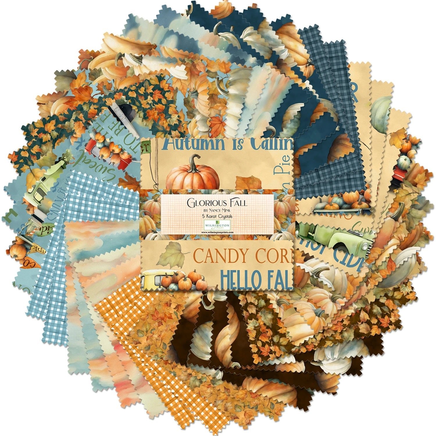 Glorious Fall | 5in Squares - 42pcs (Q508 - 854 - 508) - Maple Leaf Quilting Company Ltd.