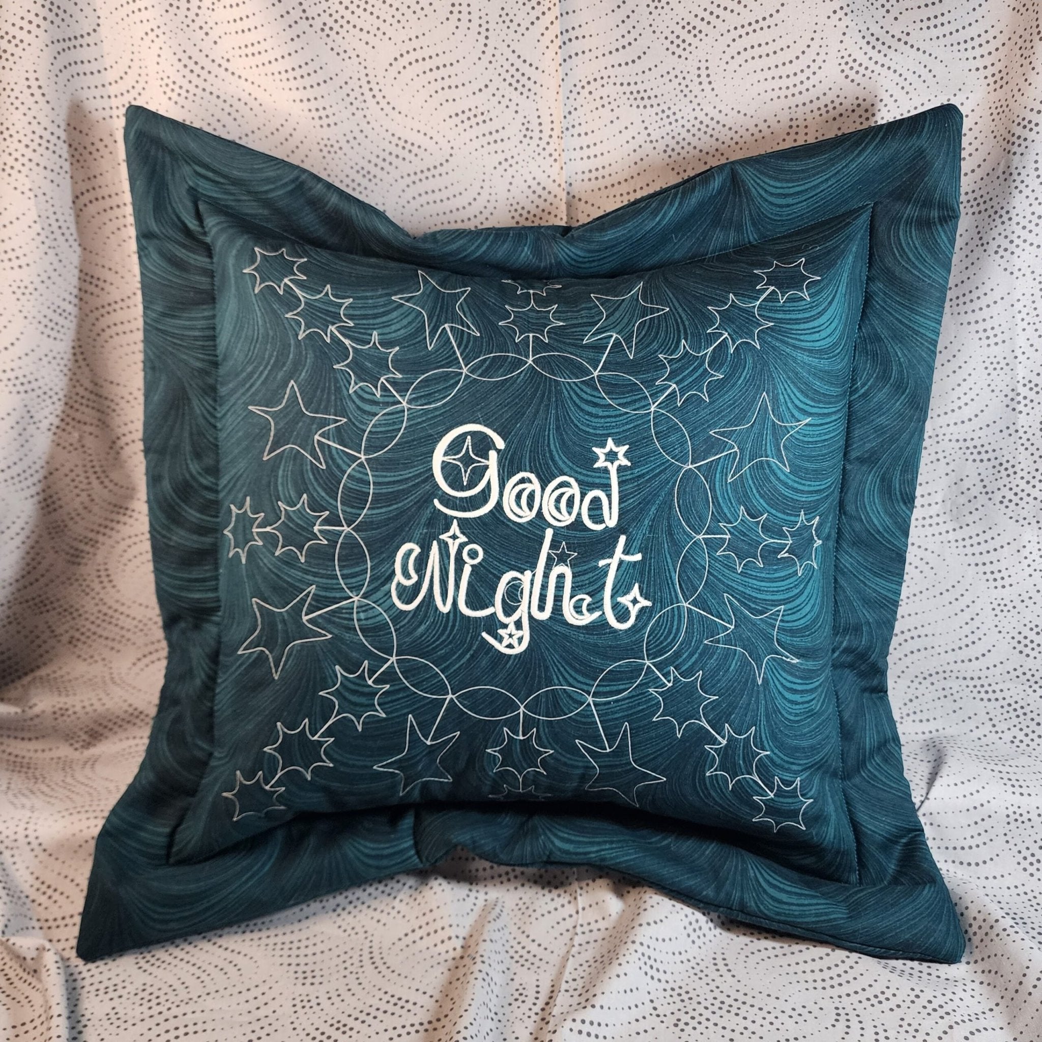 Glow in the Dark Ruler Work and Embroidery Project - Maple Leaf Quilting Company Ltd.