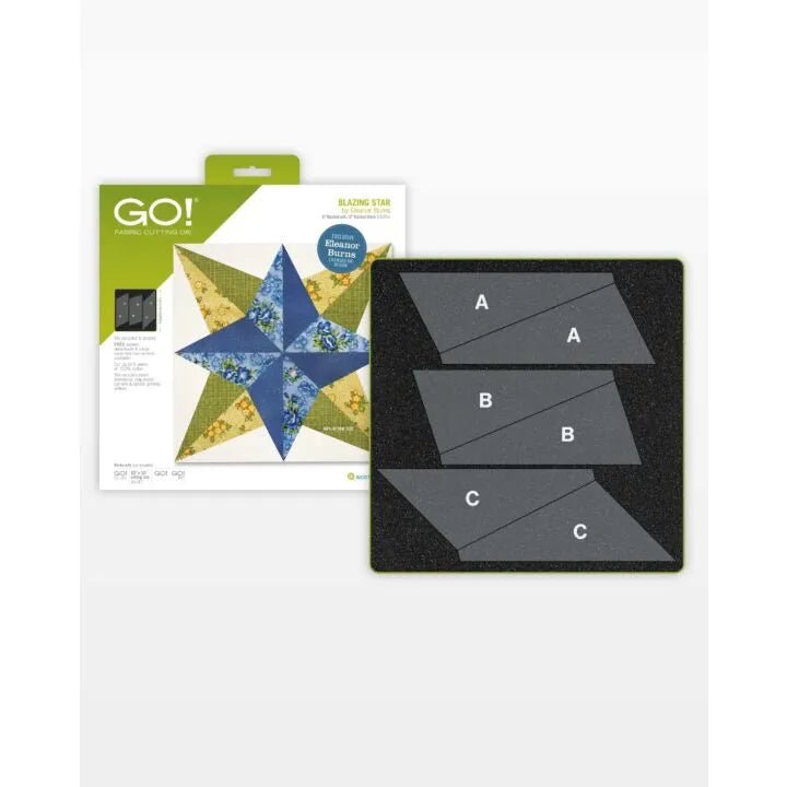 GO! Blazing Star - 12" Finished by Eleanor Burns (55051) - Maple Leaf Quilting Company Ltd.