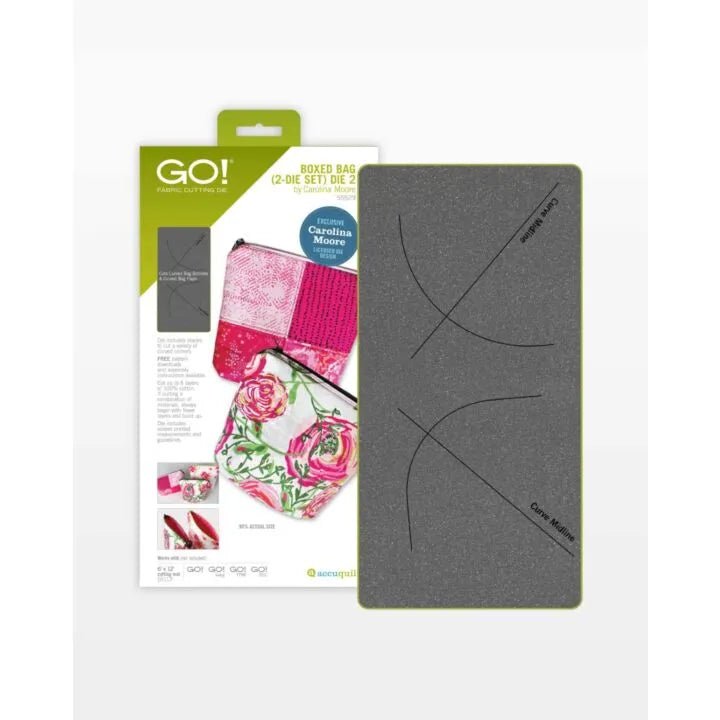 GO! Boxed Bag 2 - Die Set by Carolina Moore (55529) - Maple Leaf Quilting Company Ltd.